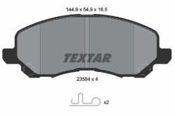 TEXTAR set placute frana, frana disc TEXTAR 2358401 (2358401)