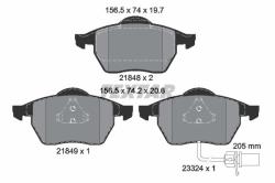 TEXTAR set placute frana, frana disc TEXTAR Q+ 2184903 (2184903)
