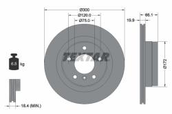 TEXTAR Disc frana TEXTAR PRO 92133003 (92133003)