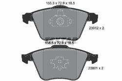 TEXTAR set placute frana, frana disc TEXTAR Q+ 2391201 (2391201)