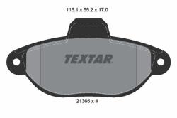 TEXTAR set placute frana, frana disc TEXTAR Q+ 2136502 (2136502)