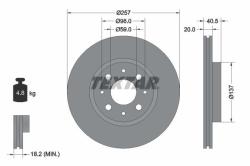 TEXTAR Disc frana TEXTAR PRO 92068503 (92068503)