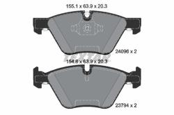 TEXTAR set placute frana, frana disc TEXTAR Q+ 2409601 (2409601)