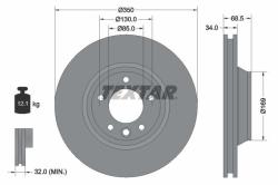 TEXTAR Disc frana TEXTAR PRO+ 92121805 (92121805)