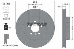 TEXTAR Disc frana TEXTAR PRO+ 92265725 (92265725)