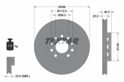 TEXTAR Disc frana TEXTAR PRO+ 92057605 (92057605)
