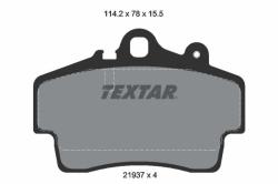 TEXTAR set placute frana, frana disc TEXTAR 2193702 (2193702)