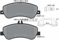 TEXTAR set placute frana, frana disc TEXTAR 2486701 (2486701)