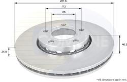 COMLINE Disc frana COMLINE ADC1417V - automobilus