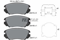 TEXTAR set placute frana, frana disc TEXTAR 2441501 (2441501)