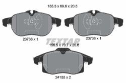 TEXTAR set placute frana, frana disc TEXTAR Q+ 2415501 (2415501)