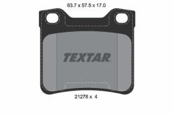 TEXTAR set placute frana, frana disc TEXTAR Q+ 2127803 (2127803)