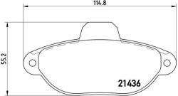 BREMBO set placute frana, frana disc BREMBO PRIME LINE P 23 060 (P 23 060)