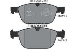 TEXTAR set placute frana, frana disc TEXTAR Q+ 2439901 (2439901)