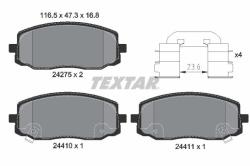 TEXTAR set placute frana, frana disc TEXTAR Q+ 2427501 (2427501)