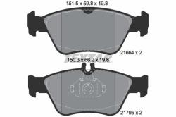TEXTAR set placute frana, frana disc TEXTAR Q+ 2166404 (2166404)