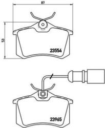 BREMBO set placute frana, frana disc BREMBO P 85 058 - automobilus