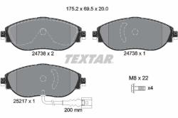 TEXTAR set placute frana, frana disc TEXTAR 2473801 - automobilus