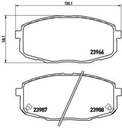 BREMBO set placute frana, frana disc BREMBO PRIME LINE P 30 034 (P 30 034)
