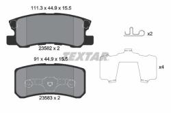 TEXTAR set placute frana, frana disc TEXTAR 2358202 (2358202)