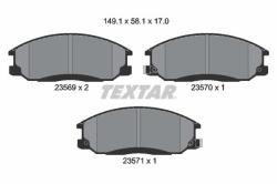 TEXTAR set placute frana, frana disc TEXTAR 2356901 (2356901)