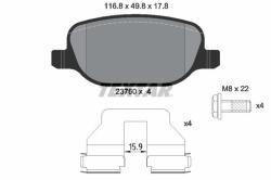 TEXTAR set placute frana, frana disc TEXTAR 2376001 (2376001)