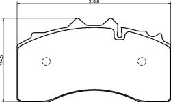 TEXTAR set placute frana, frana disc TEXTAR 2922801 (2922801)