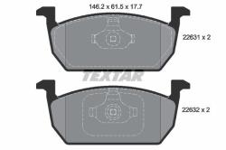 TEXTAR set placute frana, frana disc TEXTAR Q+ 2263101 (2263101)