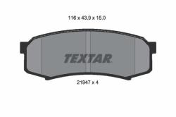 TEXTAR set placute frana, frana disc TEXTAR 2194701 (2194701)