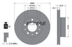 TEXTAR Disc frana TEXTAR PRO+ 92275105 (92275105)