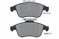 TEXTAR set placute frana, frana disc TEXTAR Q+ 2471001 (2471001)