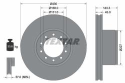 TEXTAR Disc frana TEXTAR 93186700 (93186700) - automobilus