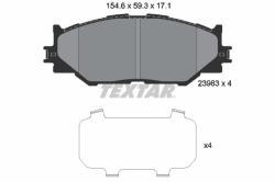 TEXTAR set placute frana, frana disc TEXTAR 2398301 (2398301)