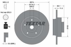 TEXTAR Disc frana TEXTAR PRO 92232603 (92232603)