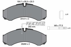TEXTAR set placute frana, frana disc TEXTAR Q+ 2912113 (2912113)
