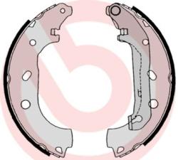 BREMBO Set saboti frana BREMBO S 24 539 - automobilus