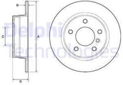 DELPHI Disc frana DELPHI BG2624 (BG2624) - automobilus