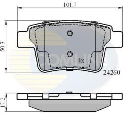 COMLINE set placute frana, frana disc COMLINE CBP01557 - automobilus