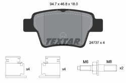 TEXTAR set placute frana, frana disc TEXTAR Q+ 2473701 (2473701)