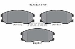 TEXTAR set placute frana, frana disc TEXTAR Q+ 2451001 (2451001)