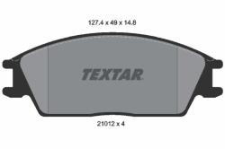 TEXTAR set placute frana, frana disc TEXTAR 2101204 (2101204)