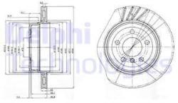 DELPHI Disc frana DELPHI BG3943 (BG3943)