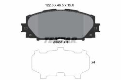 TEXTAR set placute frana, frana disc TEXTAR 2445101 (2445101)