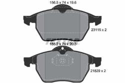 TEXTAR set placute frana, frana disc TEXTAR Q+ 2311502 (2311502)