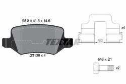 TEXTAR set placute frana, frana disc TEXTAR Q+ 2313805 (2313805)