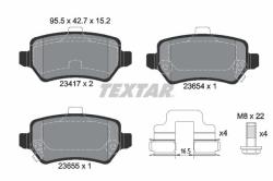 TEXTAR set placute frana, frana disc TEXTAR 2341703 (2341703)