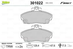 VALEO set placute frana, frana disc VALEO ESSENTIAL 301022 (301022)