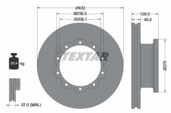 TEXTAR Disc frana TEXTAR 93087000 (93087000) - automobilus