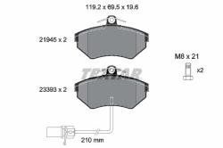 TEXTAR set placute frana, frana disc TEXTAR Q+ 2194504 (2194504)