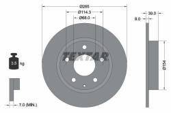 TEXTAR Disc frana TEXTAR PRO 92267703 (92267703)